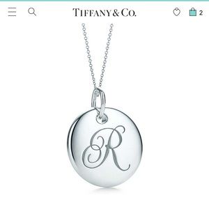 Tiffany &Co. R initial necklace.